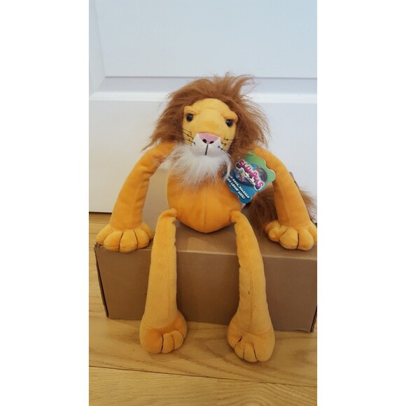 VTG NWT K&M International Slumpers "BERK" LION Plush 12" Plush‎ Toy 2000 - Picture 11 of 12